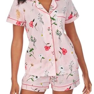 Bedhead women's flower study Classic Pajama Shorts Set Sz S Cozy Floral